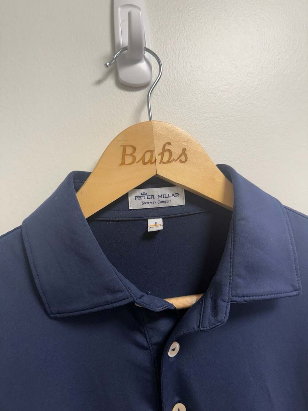Peter Millar Summer Comfort Polo Size S Navy Blue